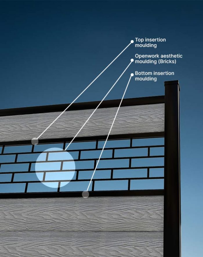 Panneau décoratif de clôture
