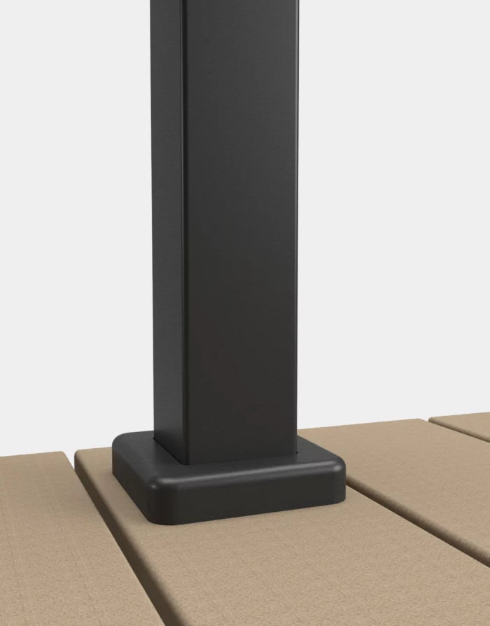 Ensemble complet d'un poteau 2,5x2,5po pour panneau décoratif