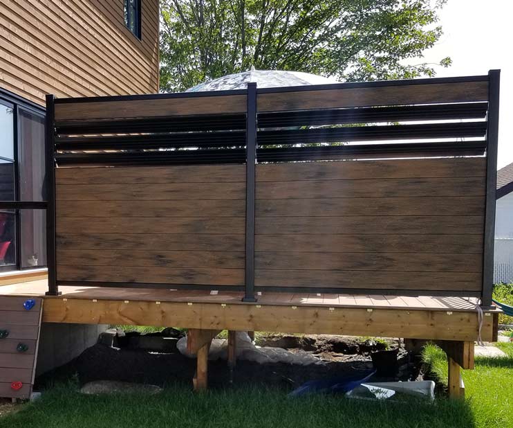 Clôture en composite - Tropical