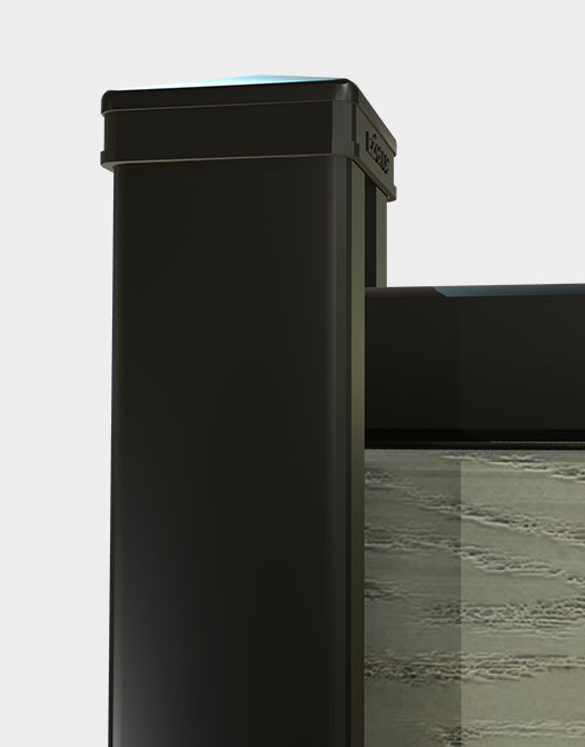 Capuchon de poteau en aluminium