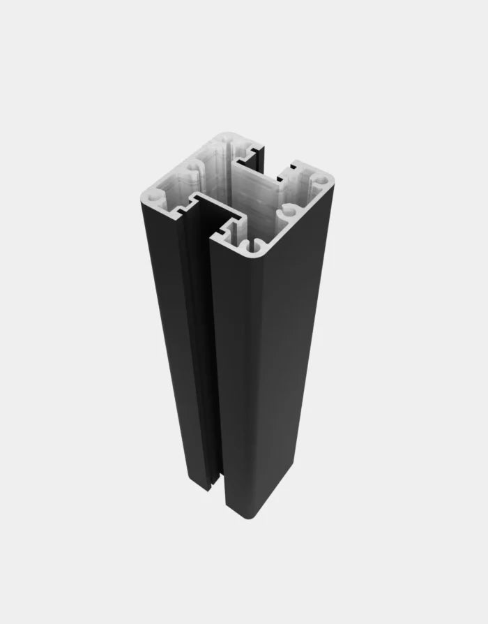 Ensemble complet d'un poteau 3x3po pour ancrage dans le béton