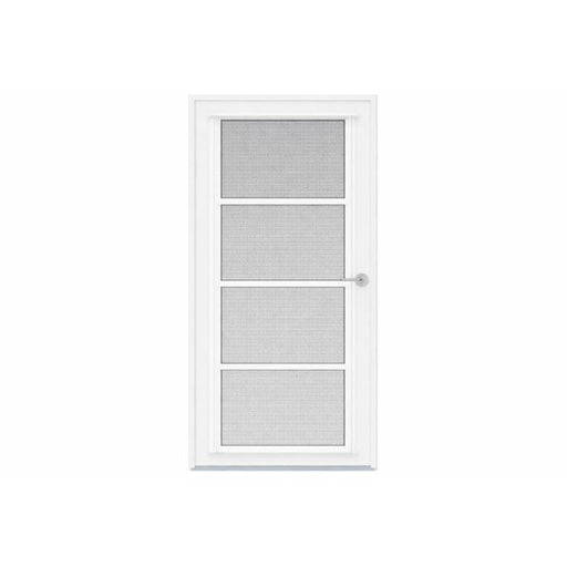 Tendal Porte 3 saisons 36po x 84po - Charnière à gauche, ouverture intérieure - Blanc - Volets en polymère