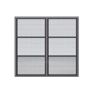 Tendal Fenêtre de véranda 3 saisons 84po x 60po - Double colonnes - Cadre d'aluminium
