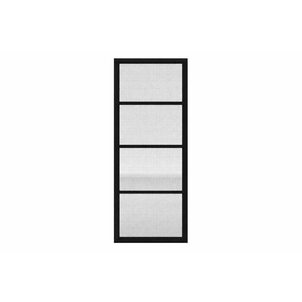 Tendal Fenêtre de véranda 3 saisons 48po x 84po - Simple colonne - Cadre d’aluminium - Noir