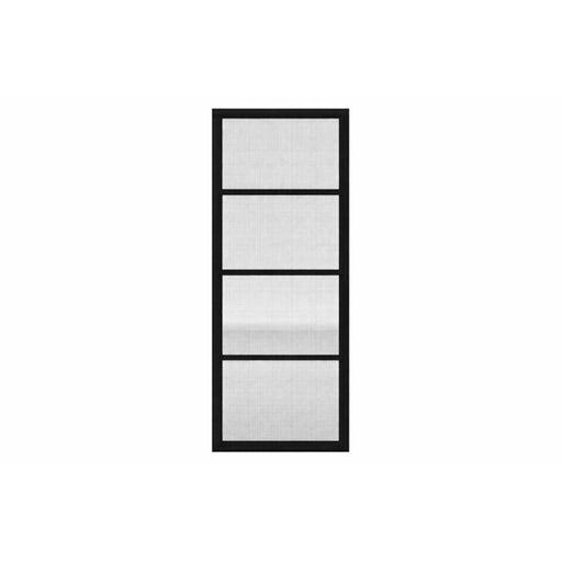 Tendal Fenêtre de véranda 3 saisons 48po x 84po - Simple colonne - Cadre d’aluminium - Noir