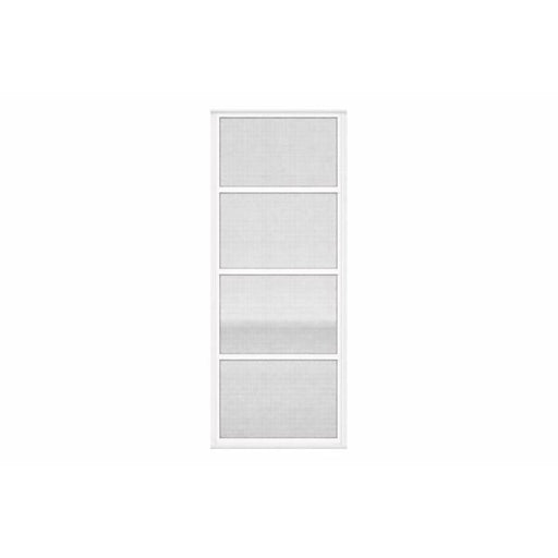 Tendal Fenêtre de véranda 3 saisons 48po x 84po - Simple colonne - Cadre d’aluminium - Blanc