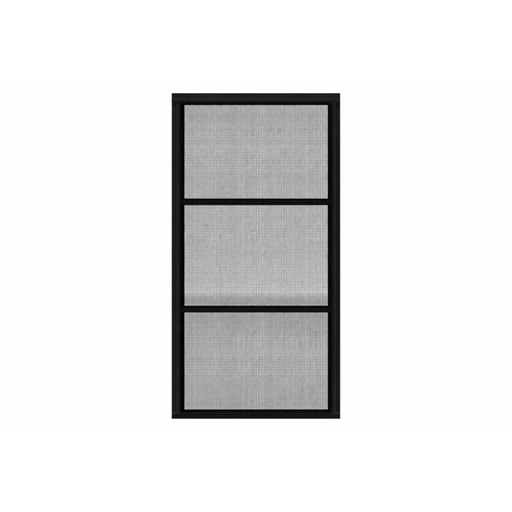 Tendal Fenêtre de véranda 3 saisons 48po x 60po - Simple colonne - Cadre d’aluminium - Noir