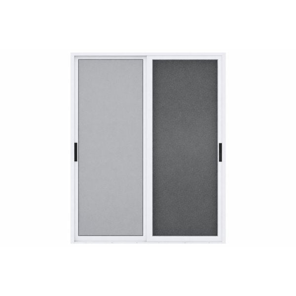 Tendal Porte coulissante 3 saisons 72po x 84po - Droite à gauche - Cadre d’aluminium - Blanc
