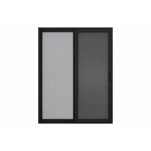 Tendal Porte coulissante 3 saisons 72po x 84po - Droite à gauche - Cadre d’aluminium - Noir