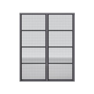 Tendal Fenêtre de véranda 3 saisons 90po x 84po - Double colonnes - Cadre d'aluminium