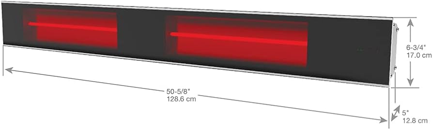 OUELLET DIR30A10GR CHAUFFAGE INFRAROUGE MURAL DE 3000W 240V NOIR