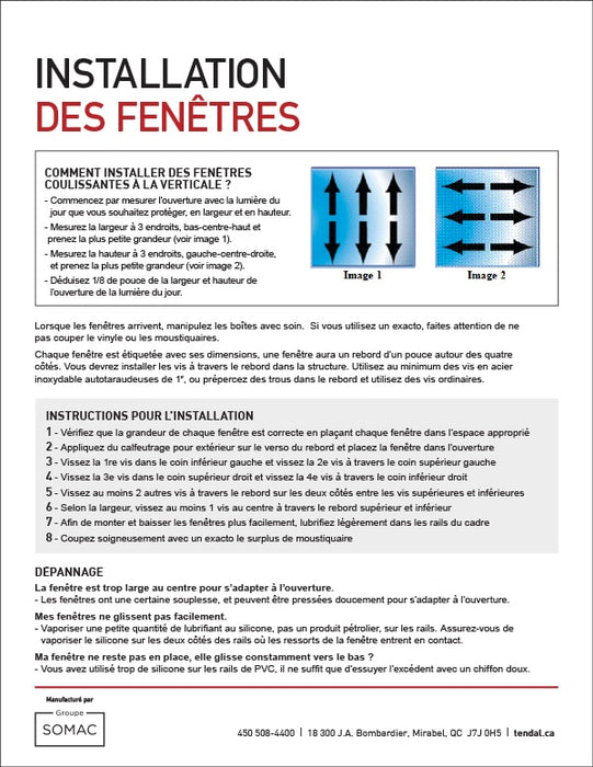 Tendal Porte patio Triple 3+1 de veranda 3 saisons 72 X 84 Gauche à Droite- Cadrage d'aluminium