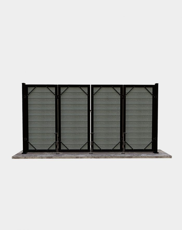 Porte pliante double en composite