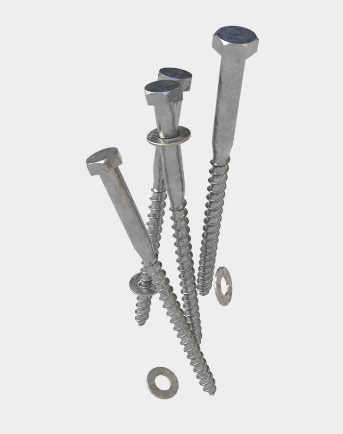 Vis tire fond de 4po pour structure de bois