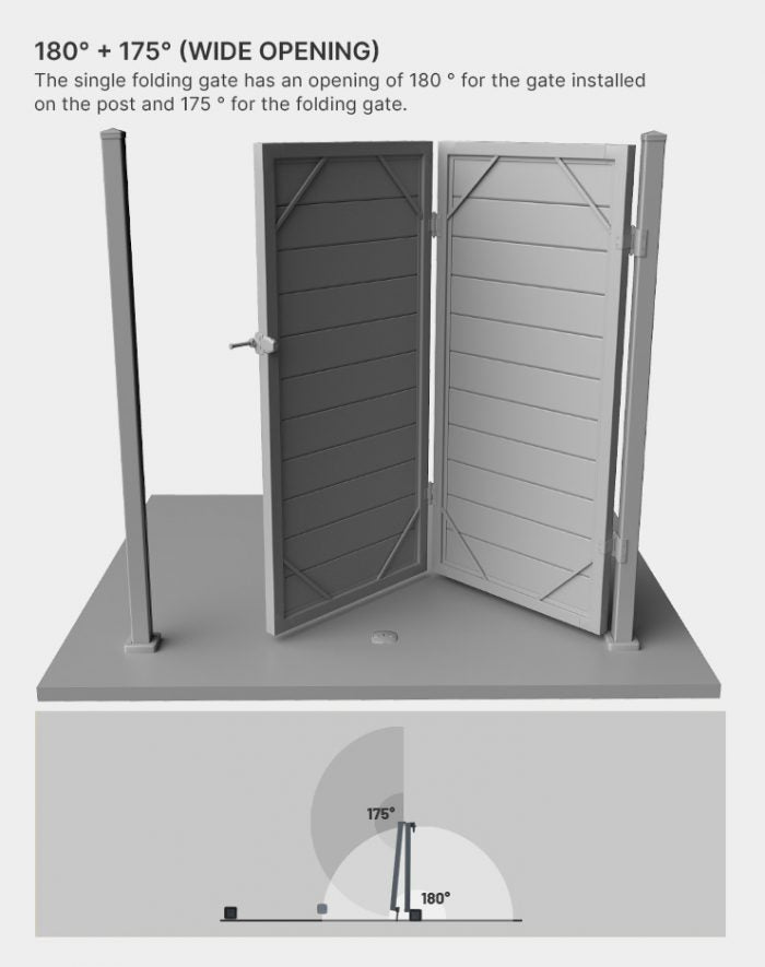 Porte pliante simple en composite