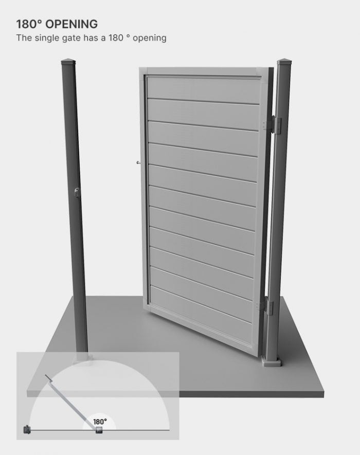 Porte simple en composite