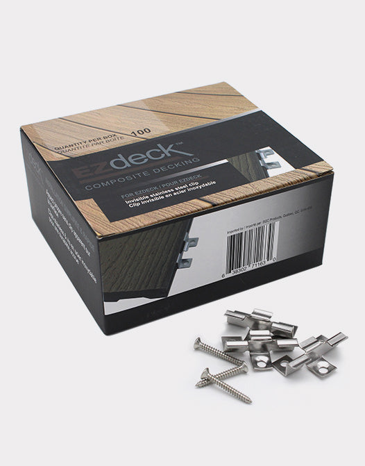 Clips de terrasse en acier inoxydable