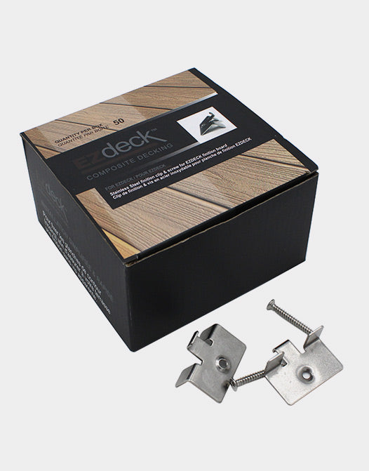 Clips de finition pour patio en composite