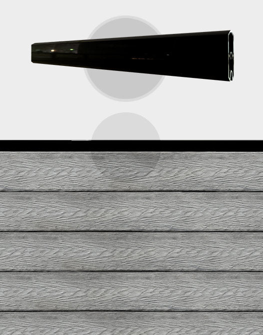 Moulure supérieure et inférieure de clôture