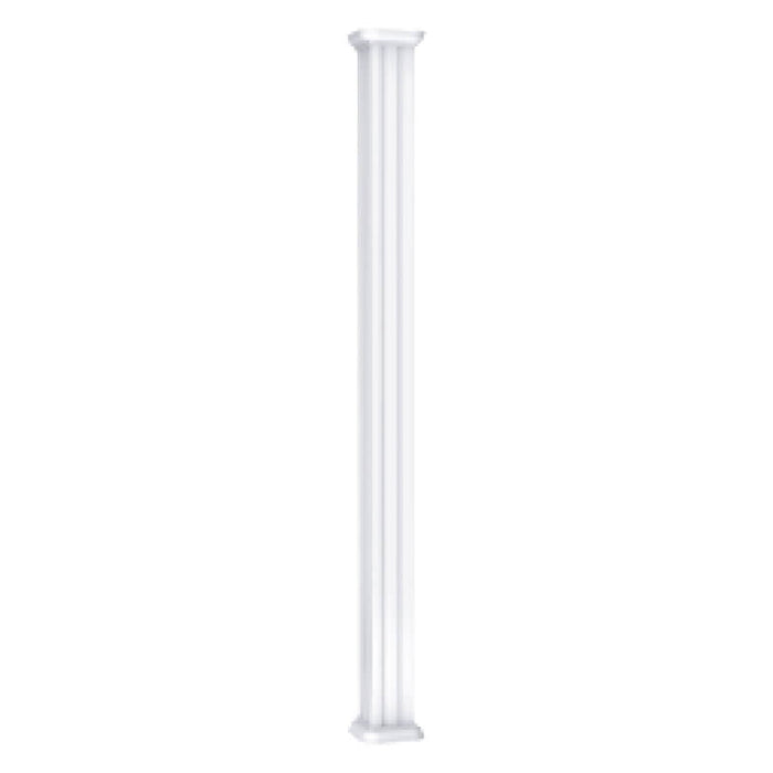 4" square fluted exterior column