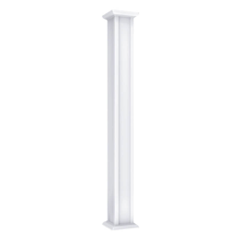 Colonne extérieure carrée contemporaine de 6po