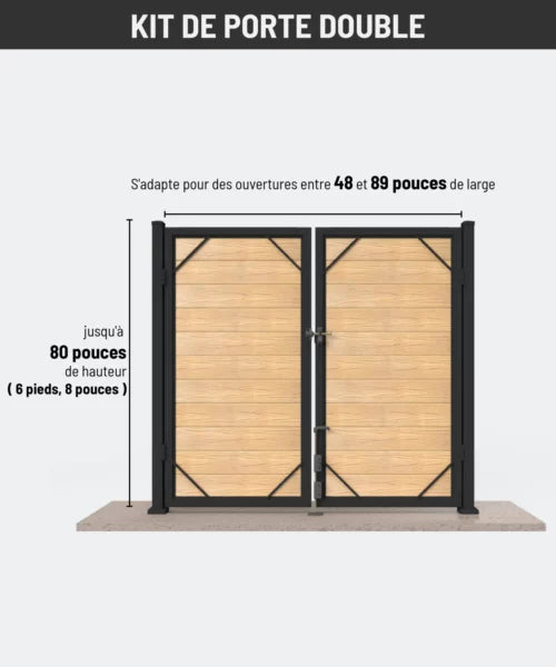 Porte double en composite