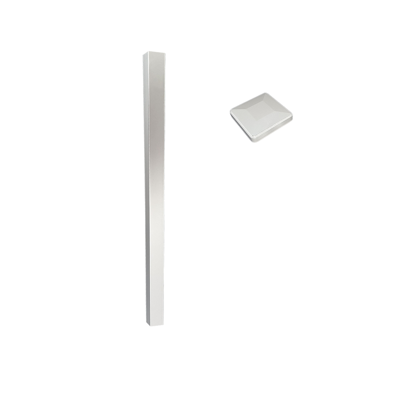 Poteau Aluminium pour coule en Béton – 2 po x 2 po