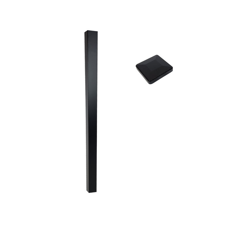 Poteau Aluminium pour coule en Béton – 2 po x 2 po