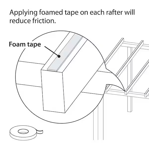 Ruban de mousse pour EZ GLAZE (65 pieds)