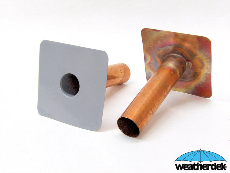 Overflow drain with PVC coating