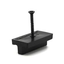 Clip and screws for wood (250 pieces per box)